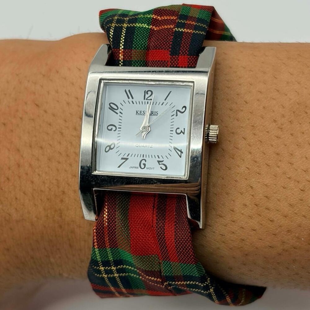 Red & Green Plaid Kessaris Watch